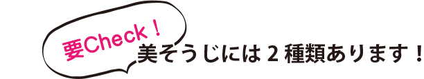 要チェック!美そうじは2種類あります!